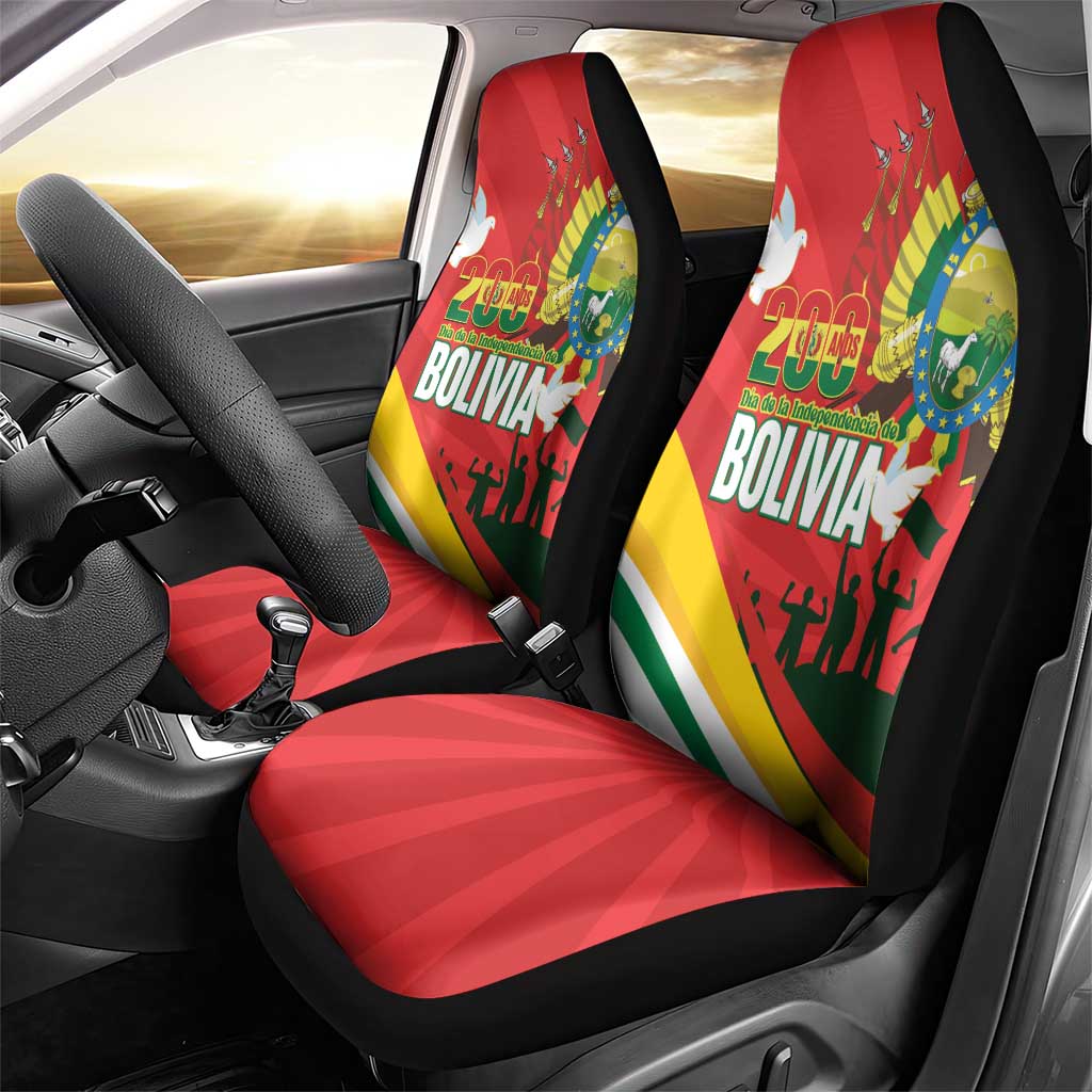 Bolivia Independence Day Car Seat Cover 200 Anos Dia de la Independencia
