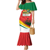 Bolivia Independence Day Family Matching Mermaid Dress and Hawaiian Shirt 200 Anos Dia de la Independencia