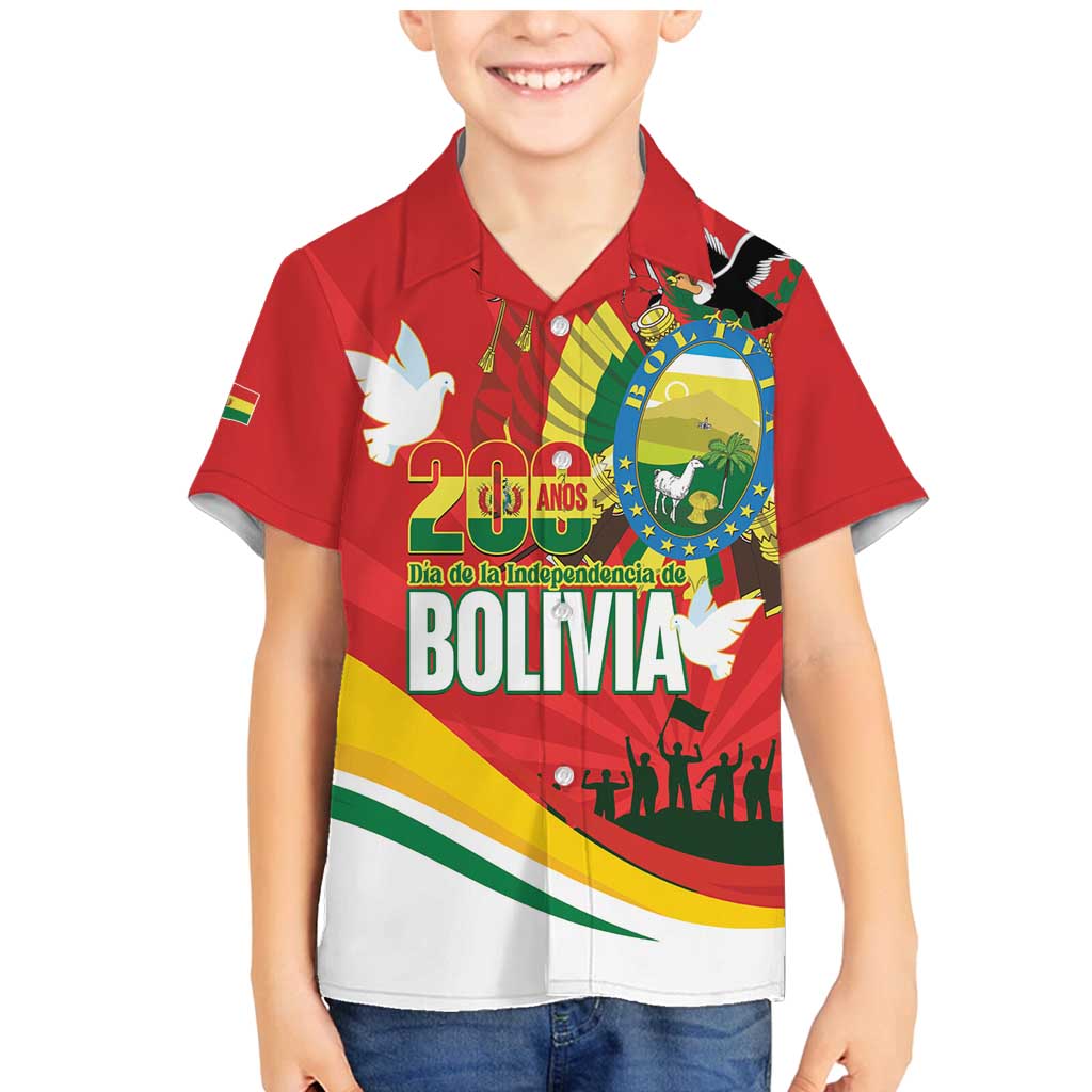 Bolivia Independence Day Family Matching Mermaid Dress and Hawaiian Shirt 200 Anos Dia de la Independencia