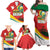 Bolivia Independence Day Family Matching Off Shoulder Maxi Dress and Hawaiian Shirt 200 Anos Dia de la Independencia