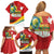 Bolivia Independence Day Family Matching Off Shoulder Short Dress and Hawaiian Shirt 200 Anos Dia de la Independencia