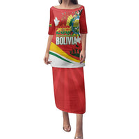 Bolivia Independence Day Family Matching Puletasi and Hawaiian Shirt 200 Anos Dia de la Independencia