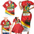 Bolivia Independence Day Family Matching Short Sleeve Bodycon Dress and Hawaiian Shirt 200 Anos Dia de la Independencia