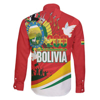 Bolivia Independence Day Family Matching Summer Maxi Dress and Hawaiian Shirt 200 Anos Dia de la Independencia