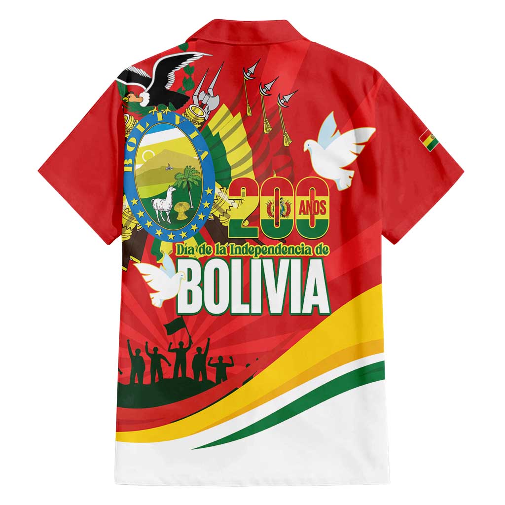 Bolivia Independence Day Family Matching Tank Maxi Dress and Hawaiian Shirt 200 Anos Dia de la Independencia