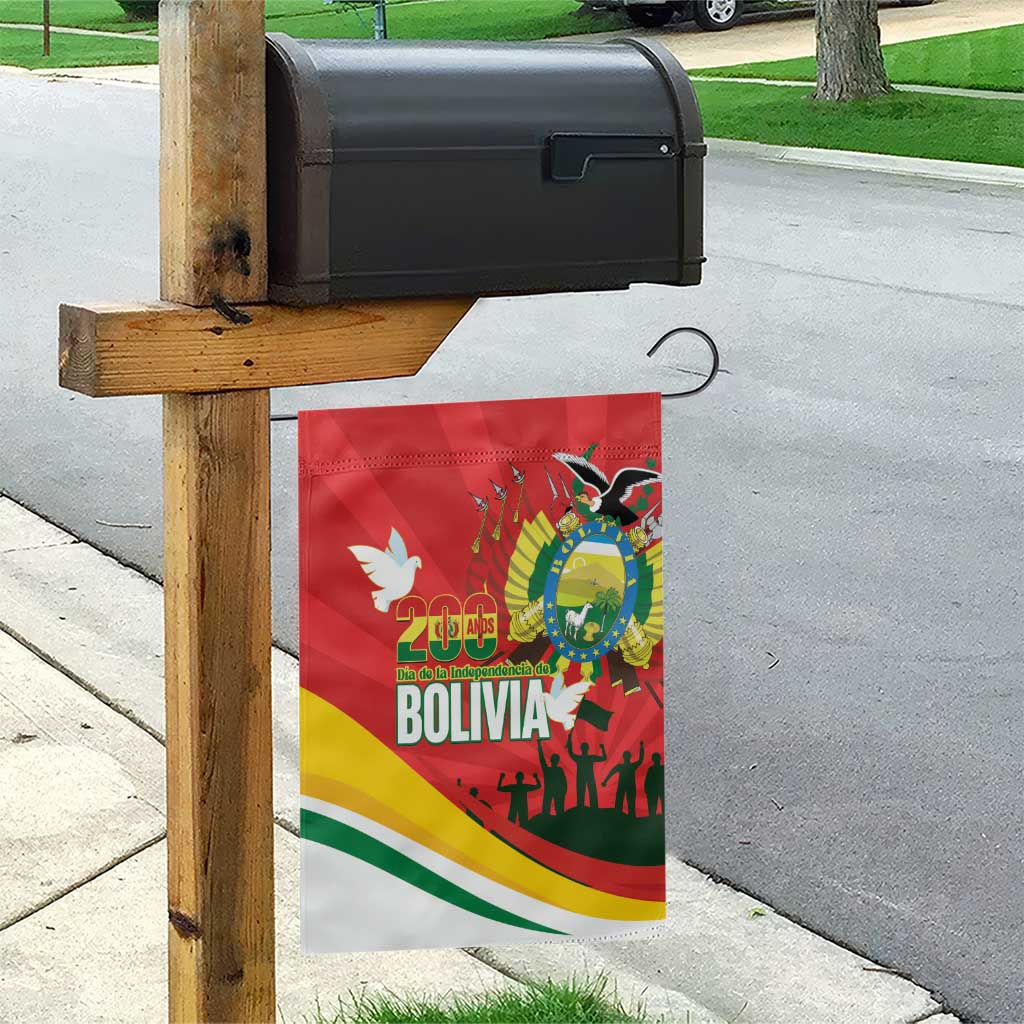 Bolivia Independence Day Garden Flag 200 Anos Dia de la Independencia