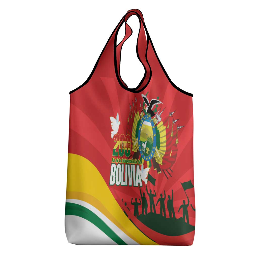 Bolivia Independence Day Grocery Bag 200 Anos Dia de la Independencia