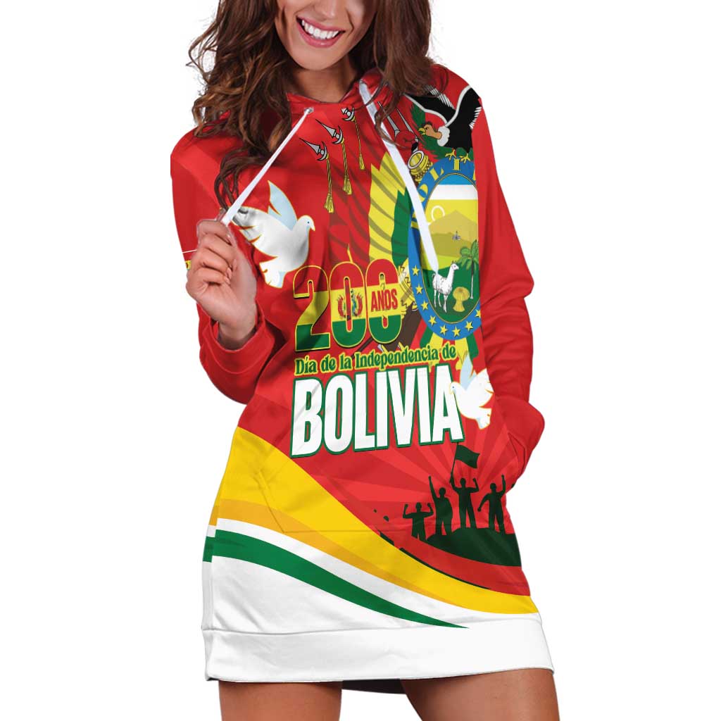 Bolivia Independence Day Hoodie Dress 200 Anos Dia de la Independencia