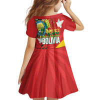 Bolivia Independence Day Kid Short Sleeve Dress 200 Anos Dia de la Independencia