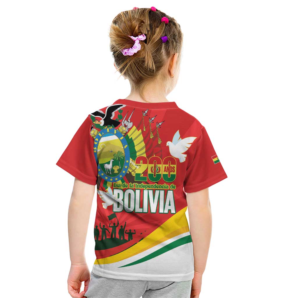 Bolivia Independence Day Kid T Shirt 200 Anos Dia de la Independencia
