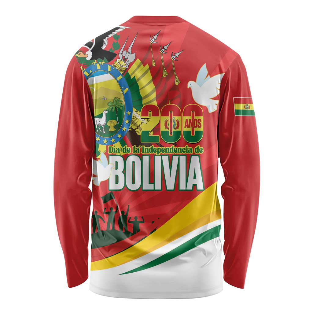 Bolivia Independence Day Long Sleeve Shirt 200 Anos Dia de la Independencia