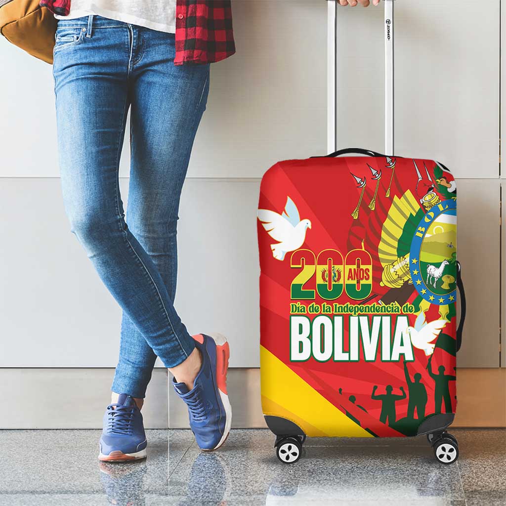 Bolivia Independence Day Luggage Cover 200 Anos Dia de la Independencia
