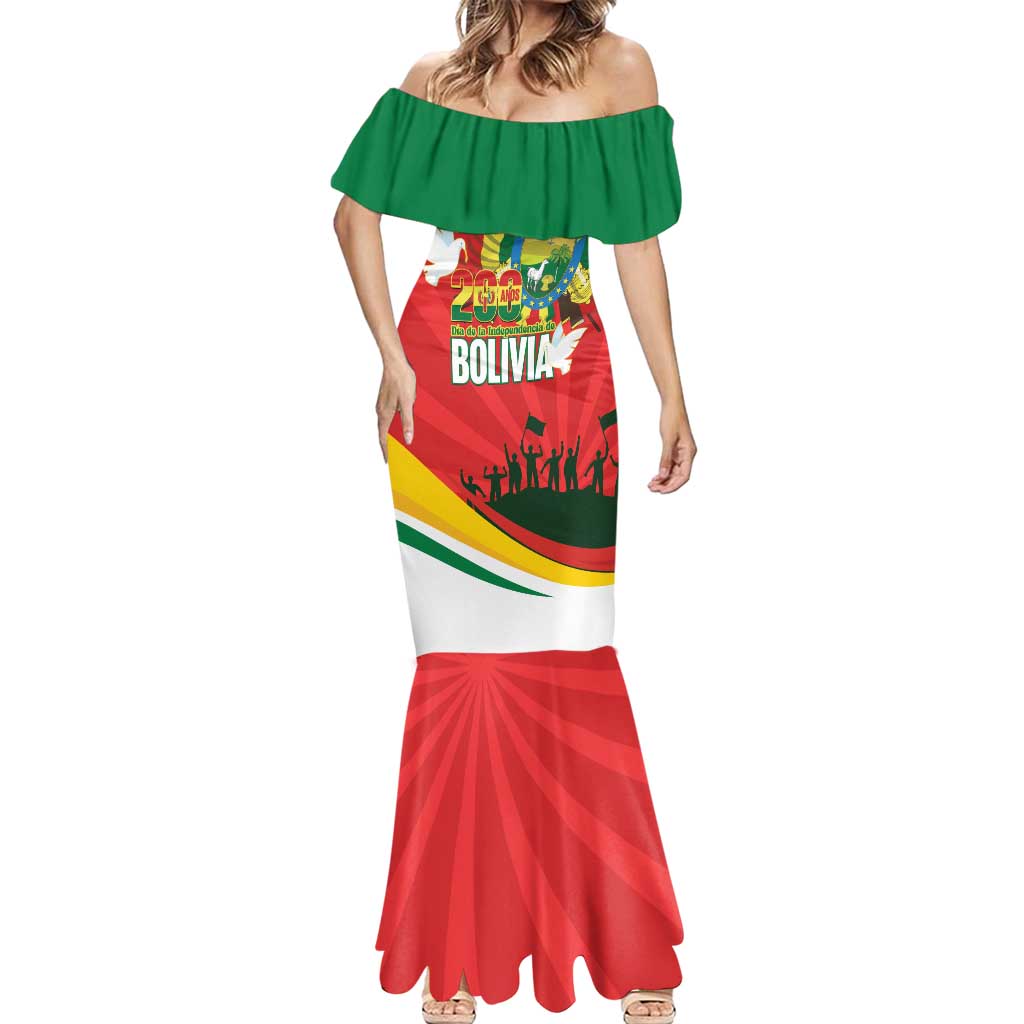 Bolivia Independence Day Mermaid Dress 200 Anos Dia de la Independencia