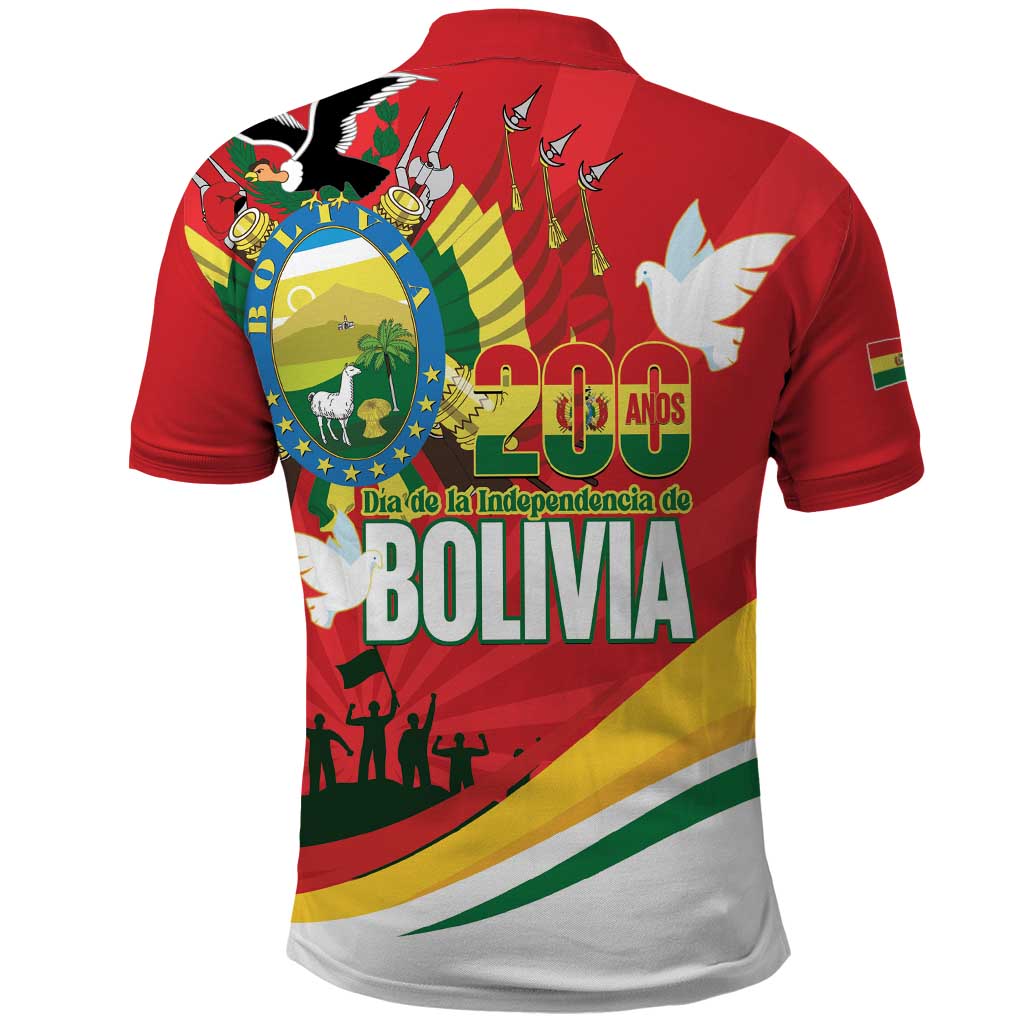 Bolivia Independence Day Polo Shirt 200 Anos Dia de la Independencia