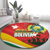Bolivia Independence Day Round Carpet 200 Anos Dia de la Independencia