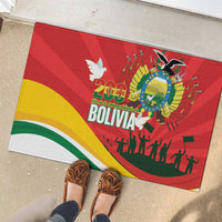 Bolivia Independence Day Rubber Doormat 200 Anos Dia de la Independencia