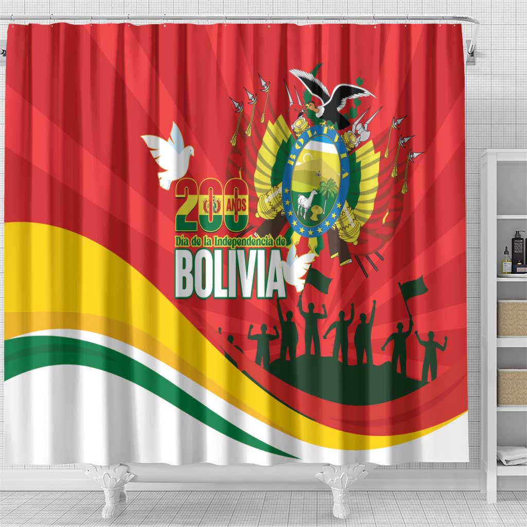 Bolivia Independence Day Shower Curtain 200 Anos Dia de la Independencia