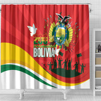 Bolivia Independence Day Shower Curtain 200 Anos Dia de la Independencia