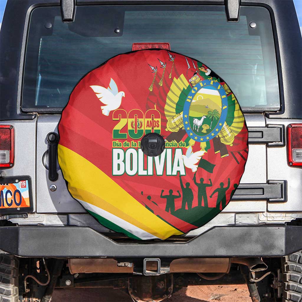 Bolivia Independence Day Spare Tire Cover 200 Anos Dia de la Independencia