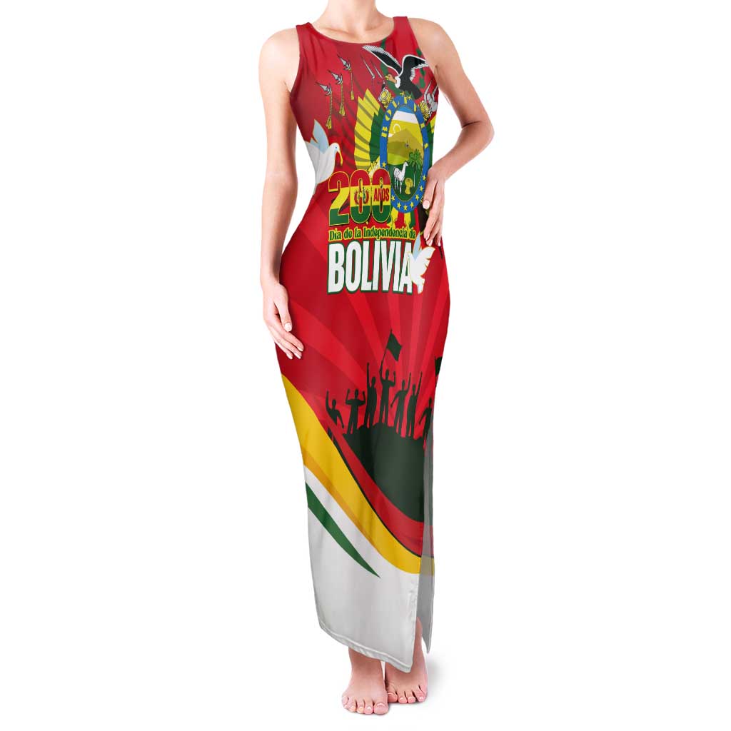 Bolivia Independence Day Tank Maxi Dress 200 Anos Dia de la Independencia