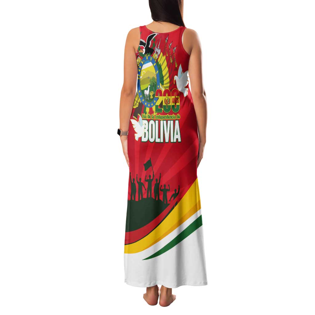 Bolivia Independence Day Tank Maxi Dress 200 Anos Dia de la Independencia