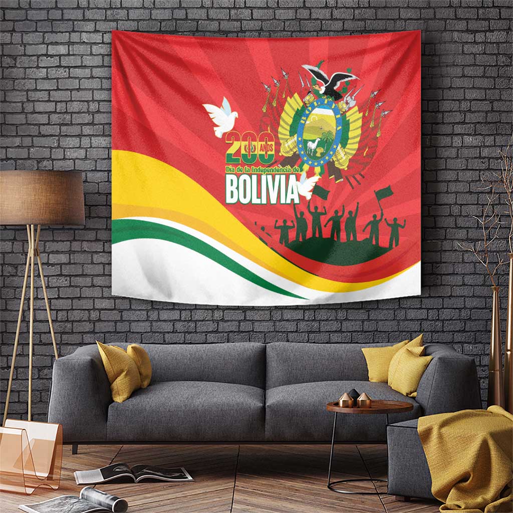 Bolivia Independence Day Tapestry 200 Anos Dia de la Independencia