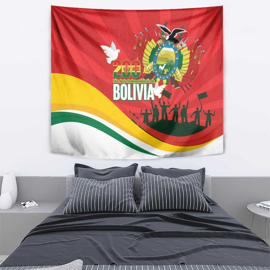 Bolivia Independence Day Tapestry 200 Anos Dia de la Independencia