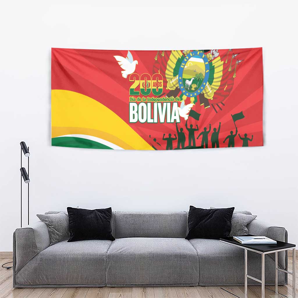 Bolivia Independence Day Tapestry 200 Anos Dia de la Independencia