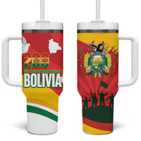 Bolivia Independence Day Tumbler With Handle 200 Anos Dia de la Independencia