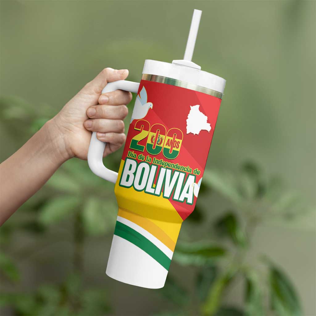 Bolivia Independence Day Tumbler With Handle 200 Anos Dia de la Independencia