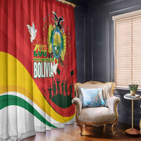 Bolivia Independence Day Window Curtain 200 Anos Dia de la Independencia