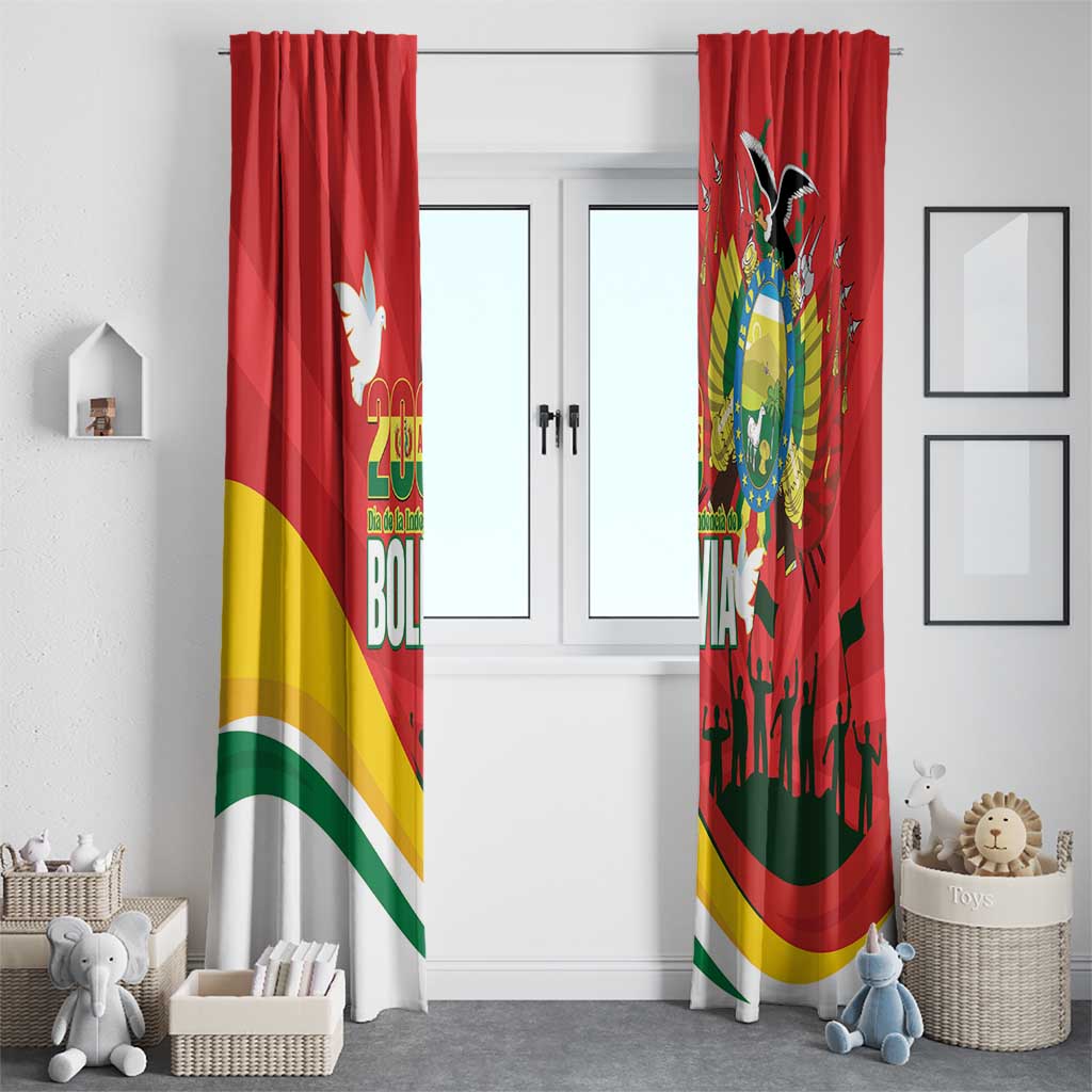 Bolivia Independence Day Window Curtain 200 Anos Dia de la Independencia