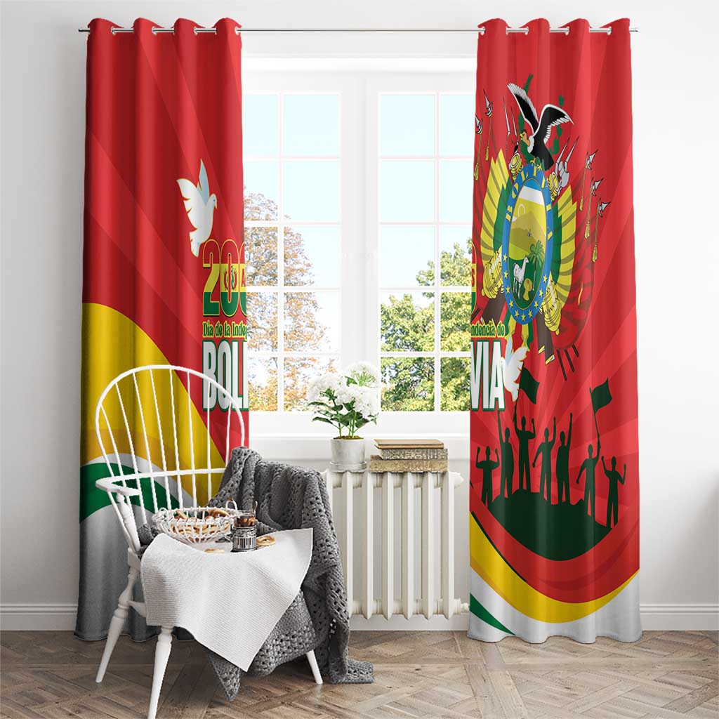 Bolivia Independence Day Window Curtain 200 Anos Dia de la Independencia