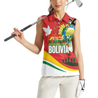 Bolivia Independence Day Women Sleeveless Polo Shirt 200 Anos Dia de la Independencia