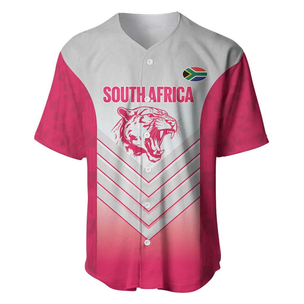 South Africa Rugby Custom Baseball Jersey Come On Puma African Pattern