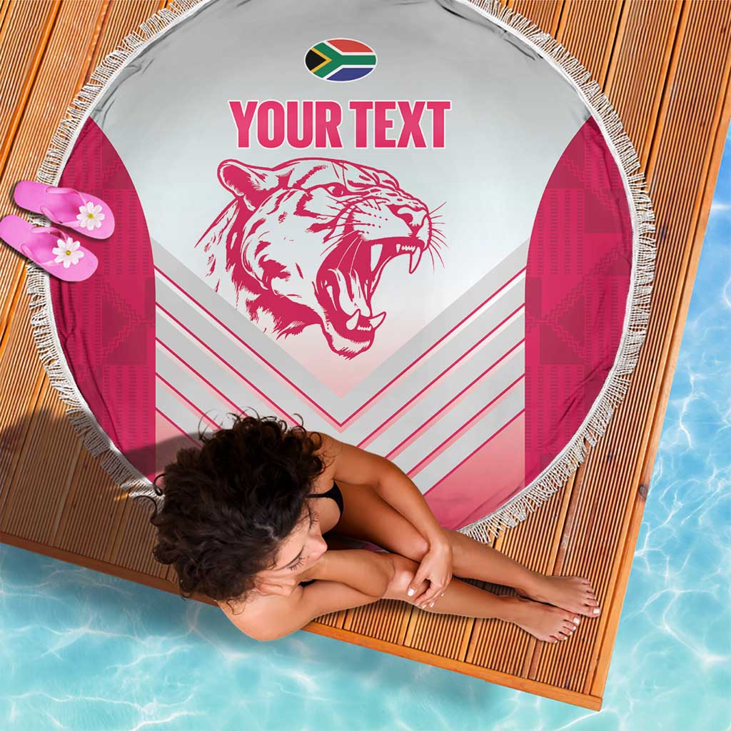 South Africa Rugby Custom Beach Blanket Come On Puma African Pattern
