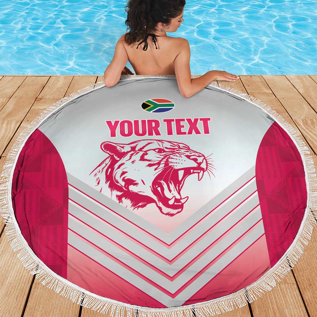 South Africa Rugby Custom Beach Blanket Come On Puma African Pattern