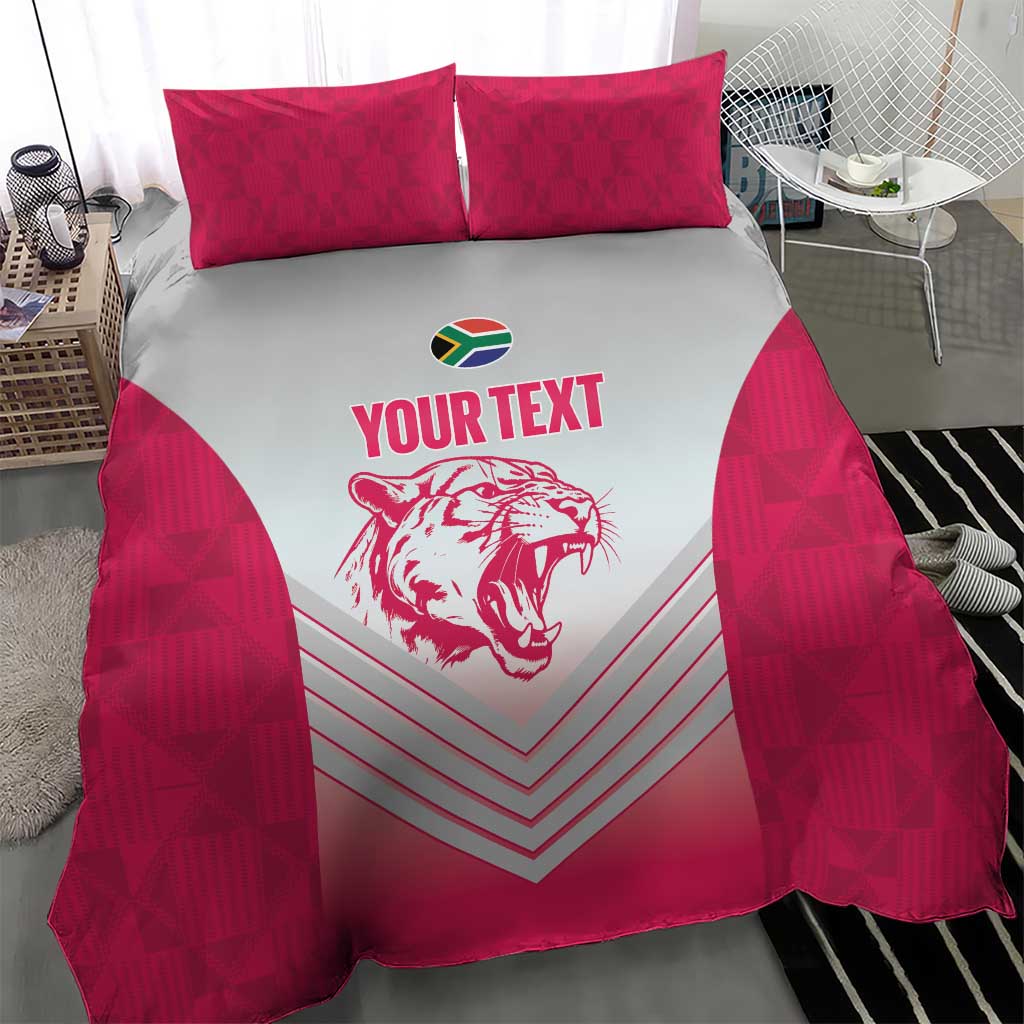 South Africa Rugby Custom Bedding Set Come On Puma African Pattern