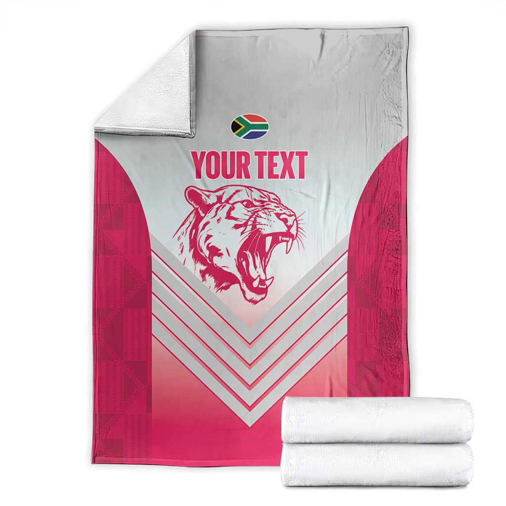 South Africa Rugby Custom Blanket Come On Puma African Pattern
