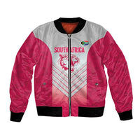 South Africa Rugby Custom Bomber Jacket Come On Puma African Pattern