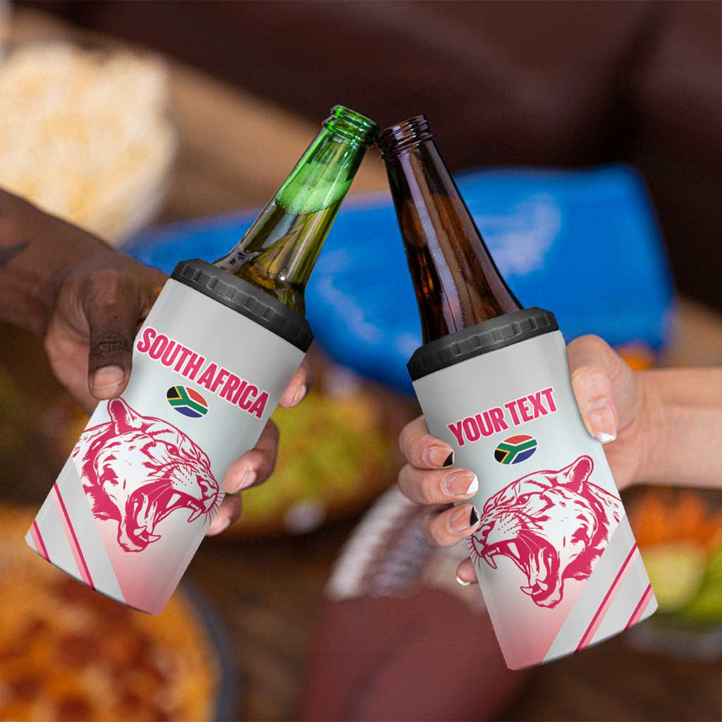 South Africa Rugby Custom 4 in 1 Can Cooler Tumbler Come On Puma African Pattern