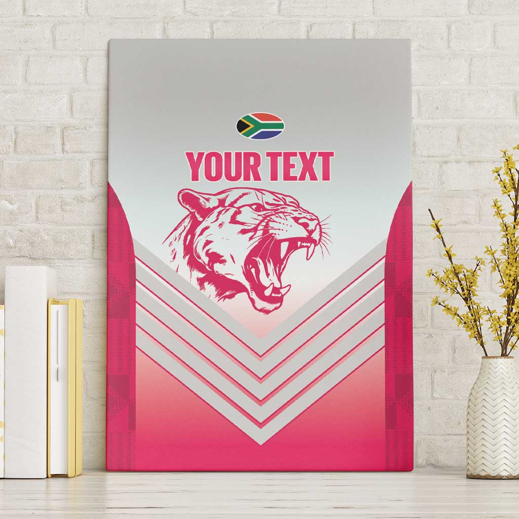 South Africa Rugby Custom Canvas Wall Art Come On Puma African Pattern