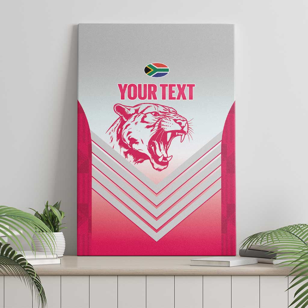 South Africa Rugby Custom Canvas Wall Art Come On Puma African Pattern
