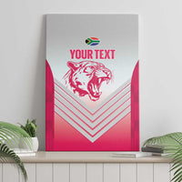 South Africa Rugby Custom Canvas Wall Art Come On Puma African Pattern