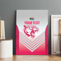 South Africa Rugby Custom Canvas Wall Art Come On Puma African Pattern