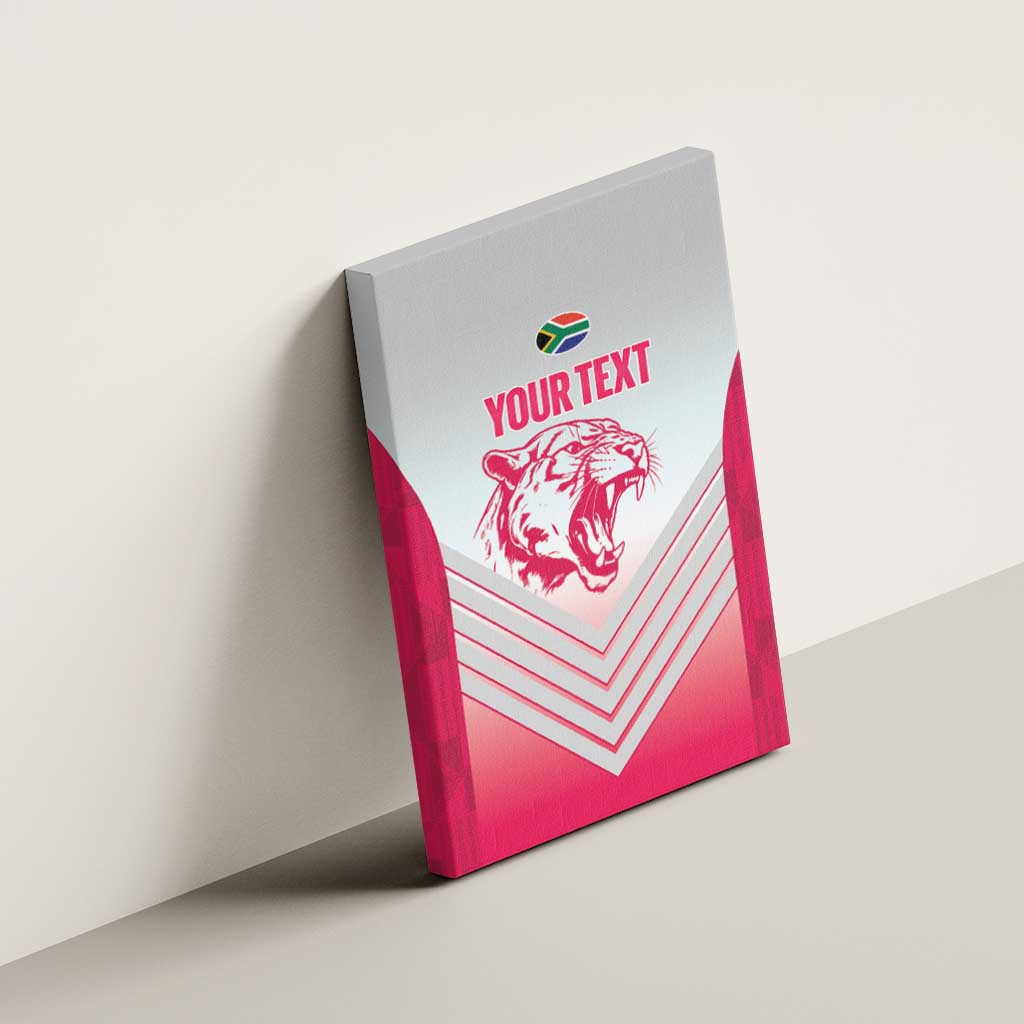 South Africa Rugby Custom Canvas Wall Art Come On Puma African Pattern