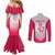 South Africa Rugby Custom Couples Matching Mermaid Dress and Long Sleeve Button Shirt Come On Puma African Pattern