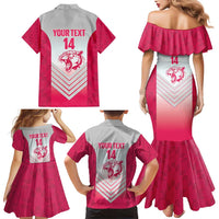 South Africa Rugby Custom Family Matching Mermaid Dress and Hawaiian Shirt Come On Puma African Pattern