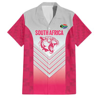 South Africa Rugby Custom Family Matching Off The Shoulder Long Sleeve Dress and Hawaiian Shirt Come On Puma African Pattern