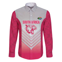 South Africa Rugby Custom Family Matching Off The Shoulder Long Sleeve Dress and Hawaiian Shirt Come On Puma African Pattern